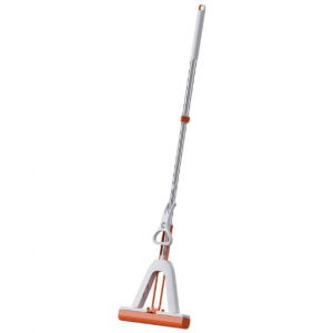 胶棉拖把家用拖地卫生间对折海绵拖把大号懒 人吸水